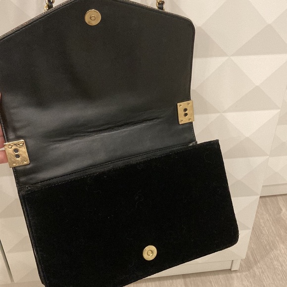 Sam Edelman shoulder bag AND cross body with gold hardware velvet tweed beaded - Picture 8 of 12